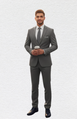 Tailored Navy Blue Corporate Suit for Men in Dubai