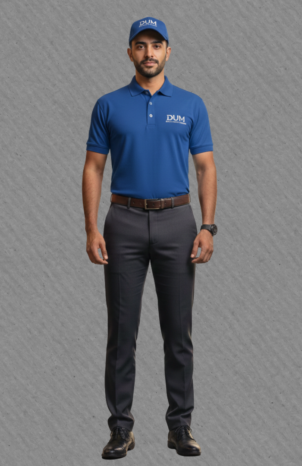 Royal Blue Custom Uniform Polo for Office Staff UAE